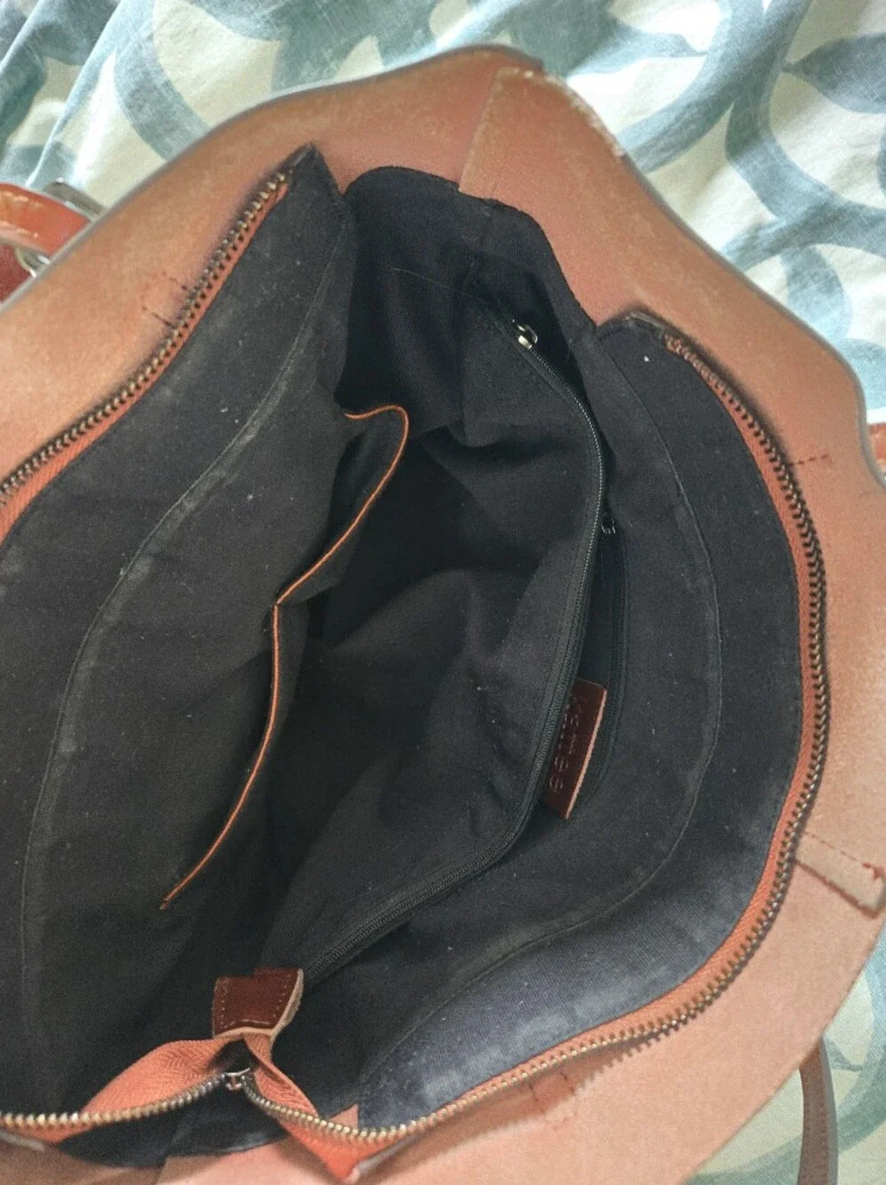 Women's Classic Brown Faux Leather Tote Bag